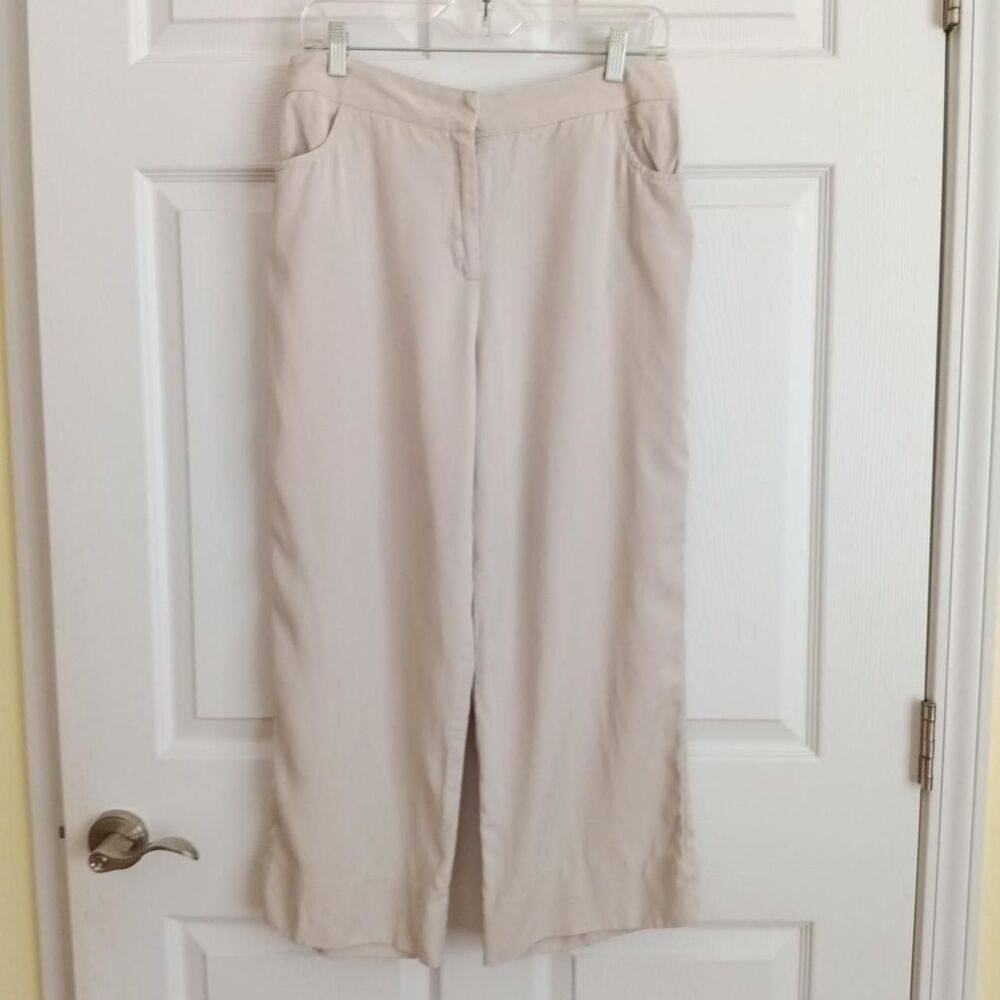 White House Black Market cropped wide-leg pants size 12